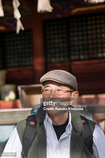 senior man portrait - kazuko kimizuka stock pictures, royalty-free photos & images