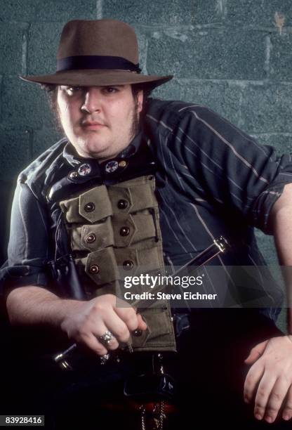 John Popper of Blues Traveler wearing a hat, 1990s. New York.