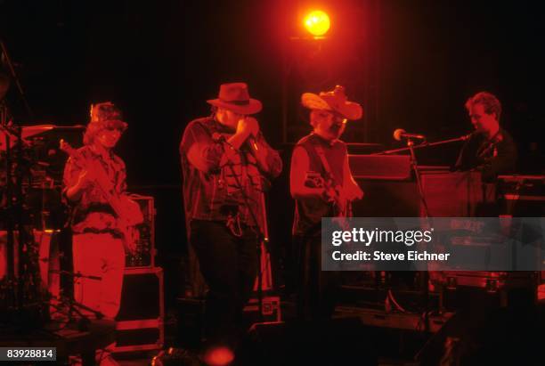 John Popper plays the harmonica during a Phish and Blues Traveler dual concert held at Roseland Ballroom in New York, 1992.