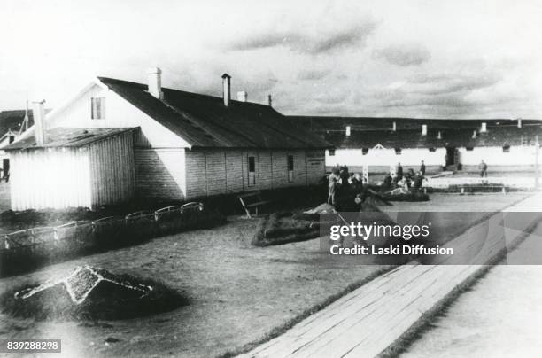 Vorkuta Gulag , one of the major Soviet labor camps, Russia, Komi Republic, 1945.