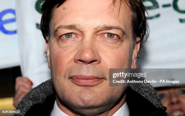 Research doctor Andrew Wakefield makes a statement at the General Medical Council headquarters in London.