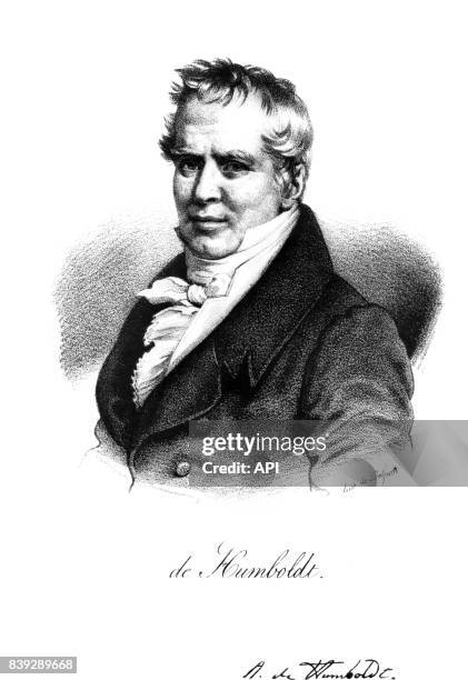 Portrait du naturaliste allemand Alexander von Humboldt.