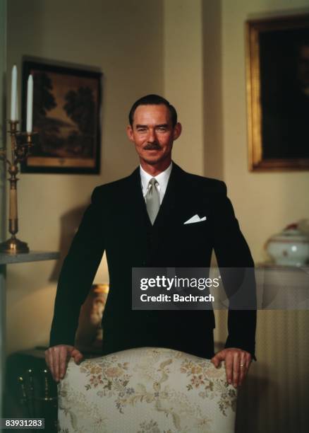 Portrait of Jean, Grand Duke of Luxembourg , taken in 1963. Washington DC.