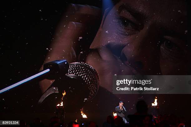 Michael Hirte performs on the stage during the Dome 48 on December 05, 2008 in Duesseldorf, Germany.