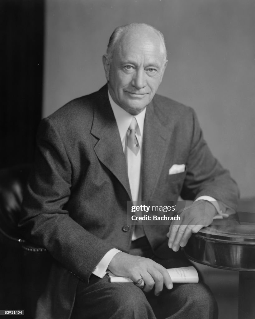 Portrait of Hotelier Conrad Hilton, Sr.