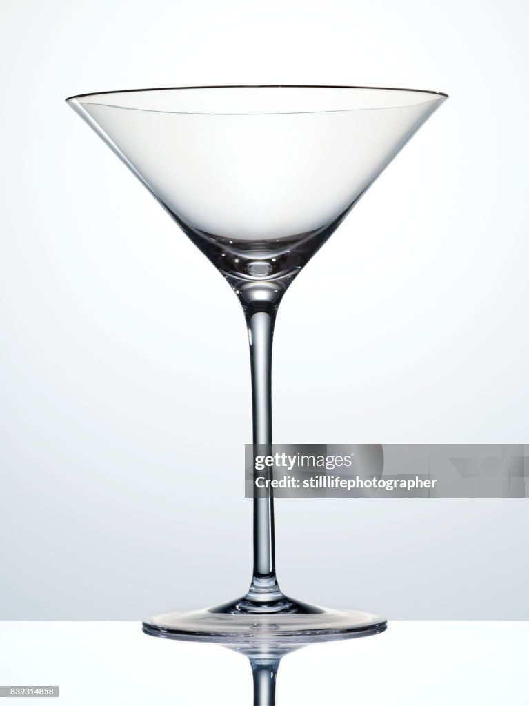 Empty Martini Glass