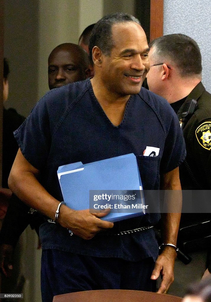 O.J. Simpson Sentenced In Kidnapping, Robbery Trial