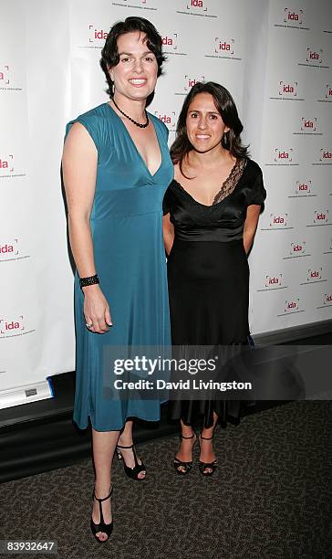 Filmmakers Amanda Micheli and Isabel Vega attend the International Documentary Association's 24th annual awards ceremony at the Directors Guild of...