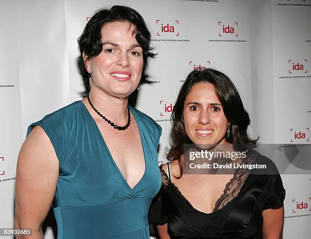 Filmmakers Amanda Micheli and Isabel Vega attend the International Documentary Association's 24th annual awards ceremony at the Directors Guild of...