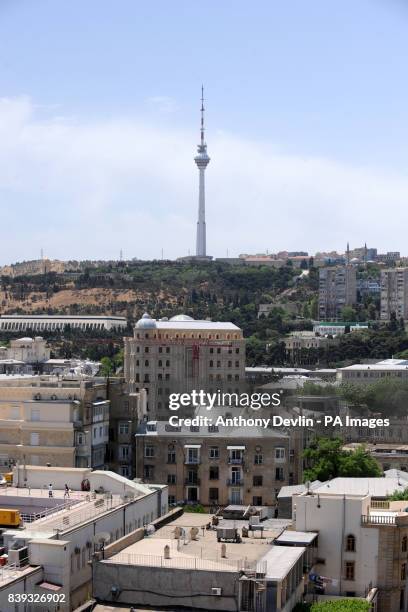 General view of the Baku skyline, Azerbaijan