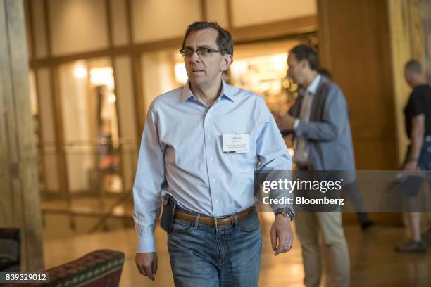 Andreas Lehnert, director of Financial Stability Policy and Research at the Federal Reserve System, arrives for a dinner during the Jackson Hole...