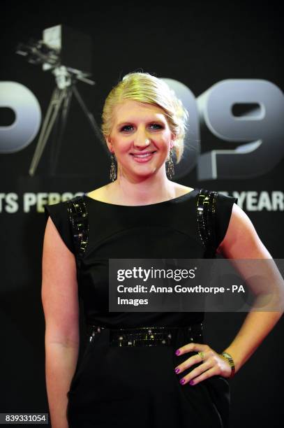 Double Olympic gold medalist Swimmer, Rebecca Adlington arrives for during the BBC Sports Personality of the Year Awards at the Sheffield Arena,...