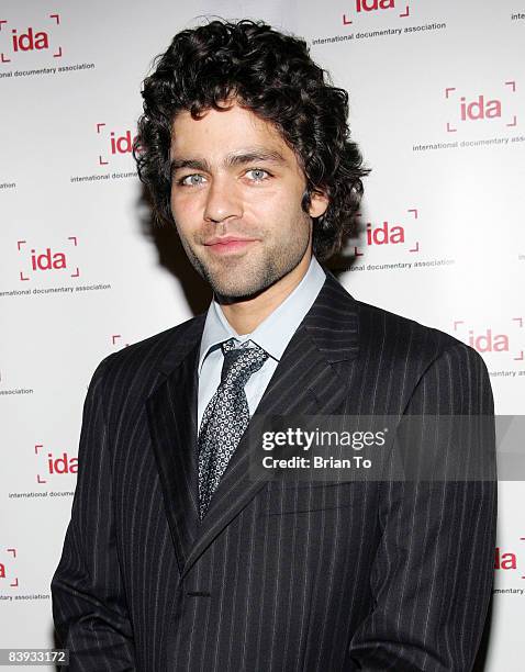 Actor Adrian Grenier arrives at the 24th Annual International Documentary Association Awards Ceremony at the Director's Guild of America on December...