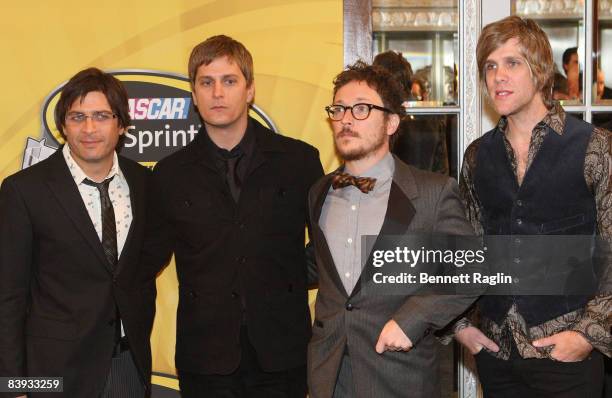 Matchbox 20 attends the 2008 NASCAR Sprint Cup Series awards ceremony at the Waldorf Astoria on December 5, 2008 in New York City.