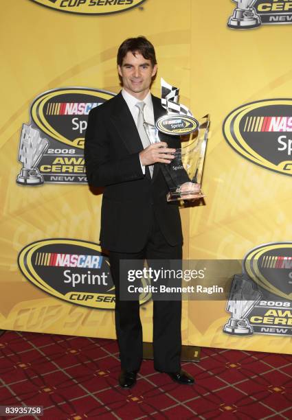 Sprint Cup driver Jeff Gordon attends the 2008 NASCAR Sprint Cup Series awards ceremony at the Waldorf Astoria on December 5, 2008 in New York City.