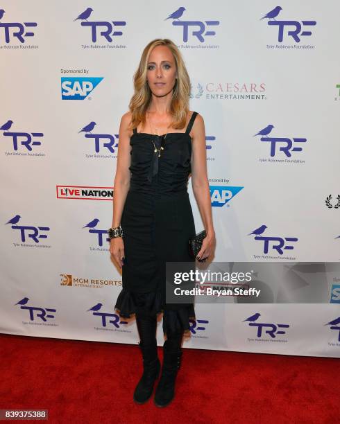 Actress Kim Raver arrives at the Tyler Robinson Foundation's 4th annual 'Believer Gala' at Caesars Palace on August 25, 2017 in Las Vegas, Nevada.