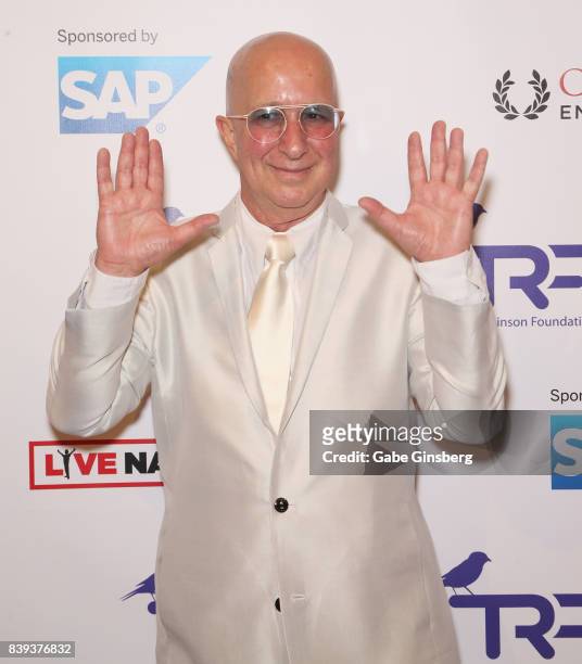 Musician Paul Shaffer attends the fourth annual Tyler Robinson Foundation gala benefiting families affected by pediatric cancer at Caesars Palace on...