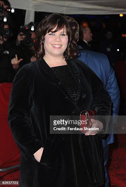 Katy Brand arrives at the British Comedy Awards 2008 at the London Television Studios on December 6, 2008 in London, England.