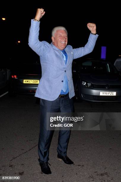 Celebrity Big Brother 2017 contestants arriving at their hotel pictured Derek Acorah on August 25, 2017 in London, England.