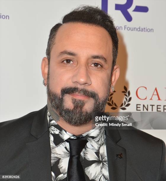 Singer AJ McLean of the Backstreet Boys attends the fourth annual Tyler Robinson Foundation gala benefiting families affected by pediatric cancer at...