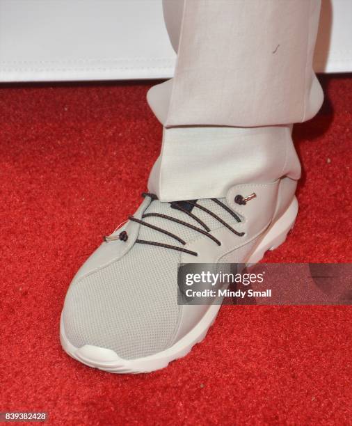 Musician Paul Shaffer, shoe detail, attends the fourth annual Tyler Robinson Foundation gala benefiting families affected by pediatric cancer at...