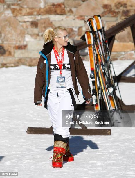 Singer Gwen Stefani attends in the snow at Juma Entertainment's 17th Annual Deer Valley Celebrity Skifest presented by Paul Mitchell and benefitting...