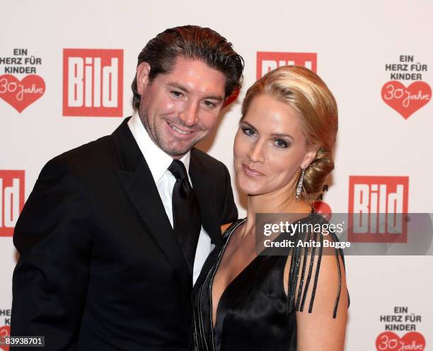 Personality Judith Rakers and husband Andreas Pfaff attend the "Ein Herz fuer Kinder" Gala on December 6, 2008 in Berlin, Germany