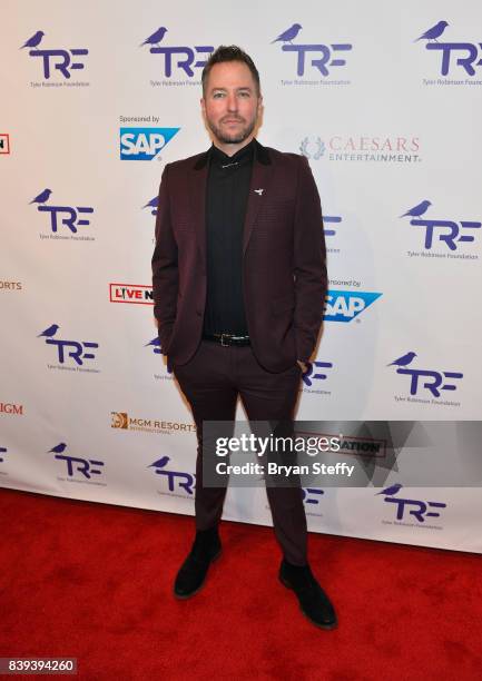 Radio personality Ted Stryker arrives at the Tyler Robinson Foundation's 4th annual 'Believer Gala' at Caesars Palace on August 25, 2017 in Las...