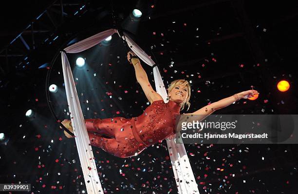 Helene Fischer attends the Stars In Der Manege At Circus Crone on December 6, 2008 in Munich, Germany.