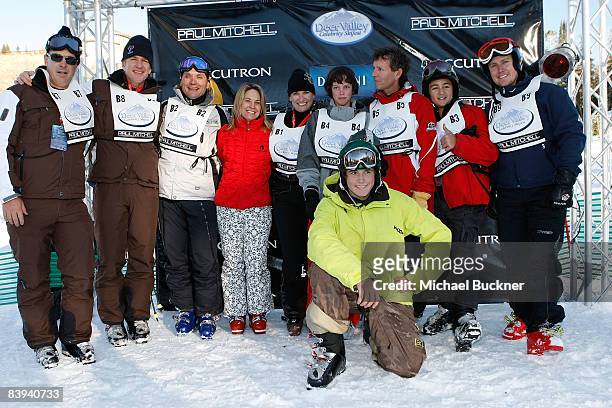 Team Heidi Voelker celebrate their win at the Pro/Am competition during Juma Entertainment's 17th Annual Deer Valley Celebrity Skifest presented by...