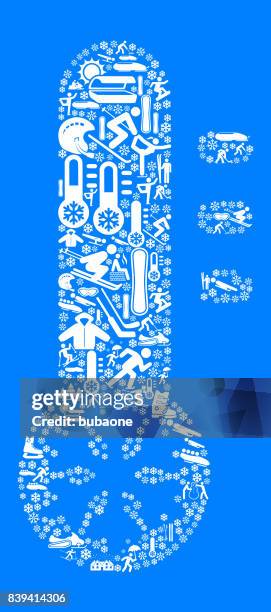 thermometer winter sports fun - christmas bunting stock illustrations