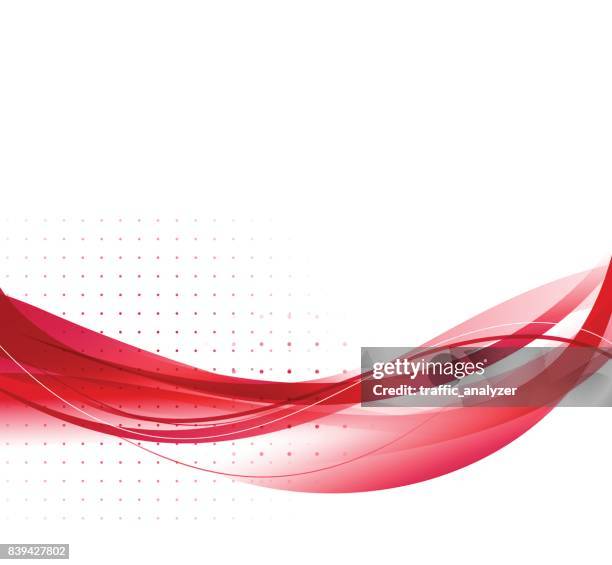 abstract red lines - red abstract wave stock illustrations