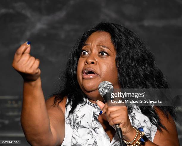 Comedian Sherri Shepherd performs during her appearance at The Ice House Comedy Club on August 25, 2017 in Pasadena, California.