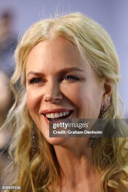 Nicole Kidman arrives ahead of the NGV Gala at NGV International on August 26, 2017 in Melbourne, Australia.