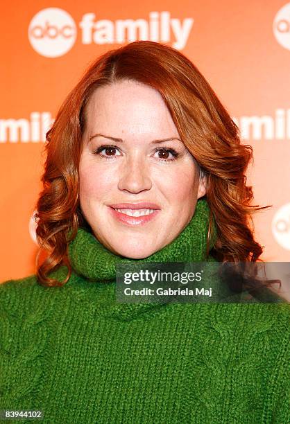 Molly Ringwald attends ABC Family's "25 Days of Christmas" winter wonderland event hosted at The Rock Center Cafe at Rockefeller Center on December...