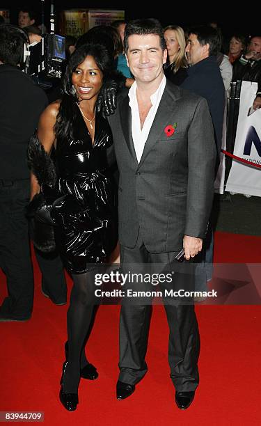 Simon Cowell and Sinnitta arrive at the National Television Awards 2007 held at the Royal Albert Hall on October 31, 2007 in London, England.