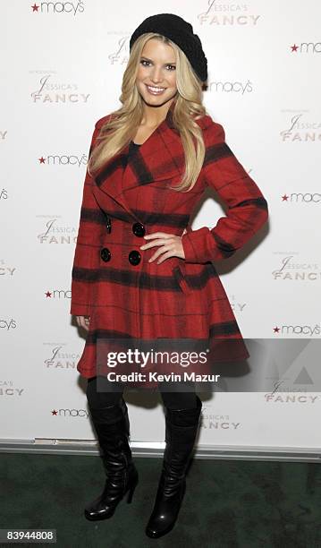 Exclusive* Jessica Simpson launches new fragrance "Fancy" at Macy's on December 6, 2008 in Chicago.