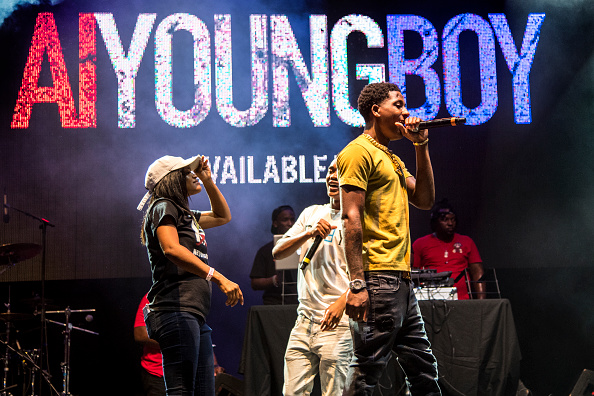 Wybie Rapper Rapper YoungBoy Never Broke Again performs during Lil Weezyana at ...