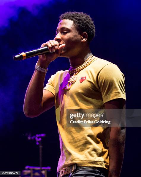 Wybie Rapper Rapper YoungBoy Never Broke Again performs during Lil Weezyana at ...