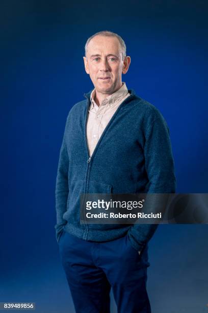 English theatre director, film director and film producer Nicholas Hytner attends a photocall during the annual Edinburgh International Book Festival...