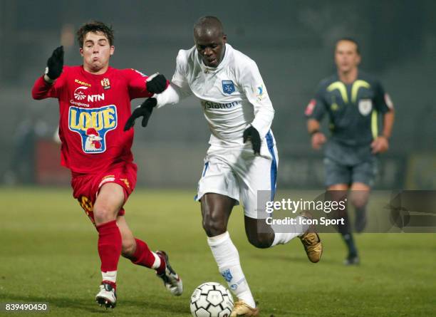 Mathieu COUTADEUR / Kanga AKALE - Auxerre / Le Mans - - 12eme journee de Ligue 1 -