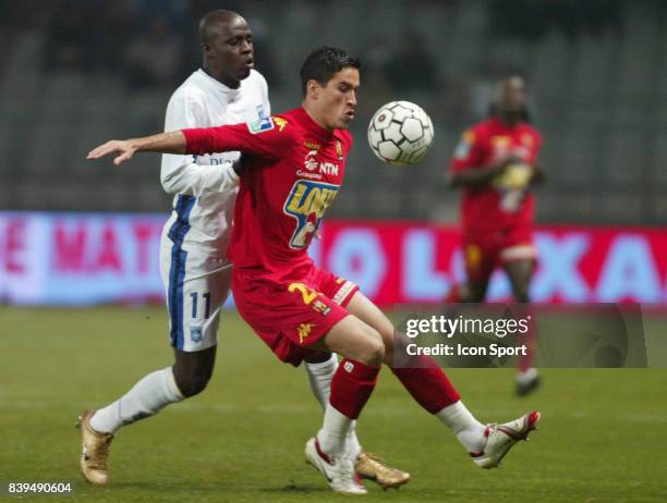 Kanga AKALE / Jean CALVE - Auxerre / Le Mans - - 12eme journee de Ligue 1 -