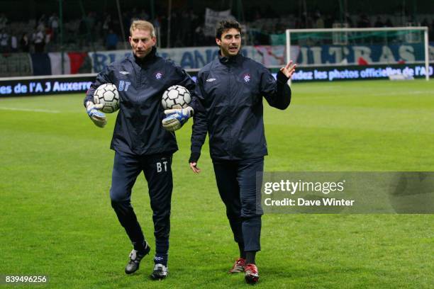 Lionel LETIZI - - Auxerre / Glasgow - Coupe UEFA,