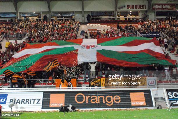 Supporters Biarritz / Drapeau Basque - Biarritz / Narbonne - - 15eme journee du Top 14 -