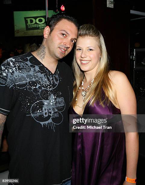 Jodie Sweetin and husband Cody Herpin arrives at the official pre-party of the 2008 Teen Choice Awards held at Level 3 nightclub on August 2, 2008 in...