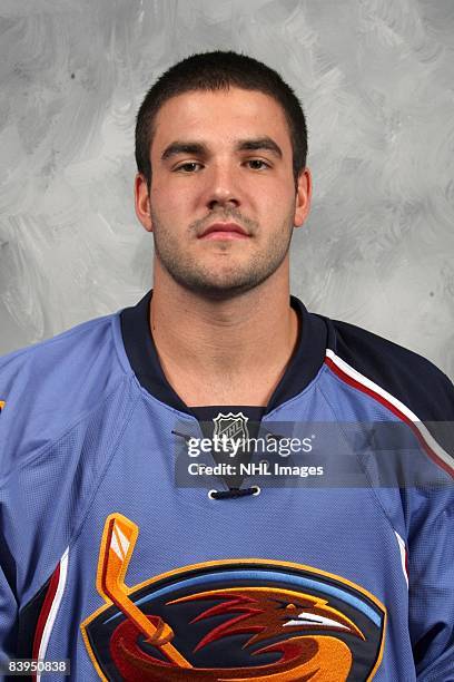 Chad Painchaud of the Atlanta Thrashers poses for his official headshot for the 2008-2009 NHL season.