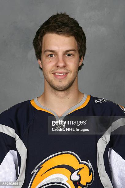 Marc-Andre Gragnani of the Buffalo Sabres poses for his official headshot for the 2008-2009 NHL season.