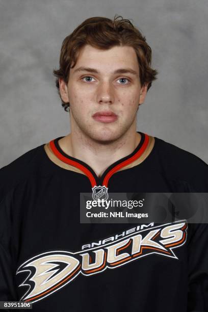 Bobby Ryan of the Anaheim Ducks poses for his official headshot for the 2008-2009 NHL season.