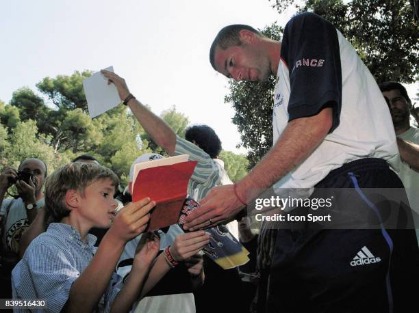 Zinedine ZIDANE / Michel PLATINI - - Village d enfants SOS de France - Marseille,