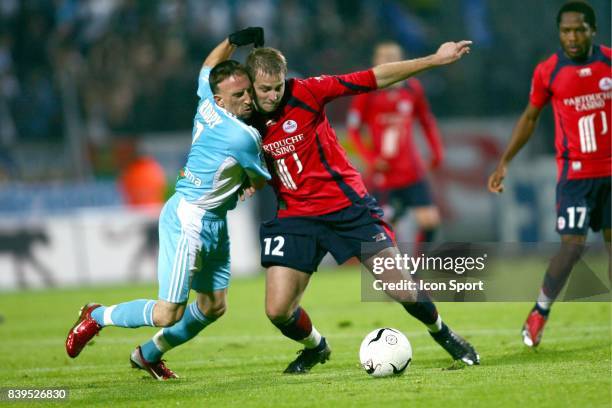 Franck RIBERY / Mathieu BODMER - Lille / Marseille - - 13eme journee de Ligue 1 -